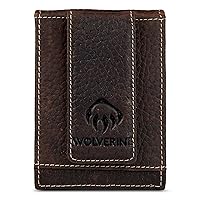 WOLVERINE Men's RFID Blocking Rugged Front Pocket Wallet (Avail in Cotton Canvas Or Leather)