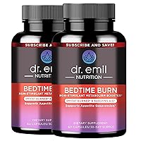 DR. EMIL NUTRITION Bedtime Burn - PM Burner & Sleep Aid - Stimulant-Free - for Women and Men, 60 Day Supply
