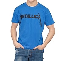 Metallica Beavis & Butthead Logo Adult Blue T-Shirt