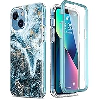 Esdot for iPhone 13 Mini Case with Built-in Screen Protector,Military Grade Rugged Cover with Fashionable Designs for Women Girls,Protective Phone Case 5.4