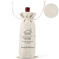 A Gift of Congratulations on A Celebrating A New Home,Housewarming Gifts,Realtor Gifts to Clients,Housewarming Party Decoration,New Home Gift Ideas,House Homeowner Gift,1 Drawstring Gift Wine Bag,Q14