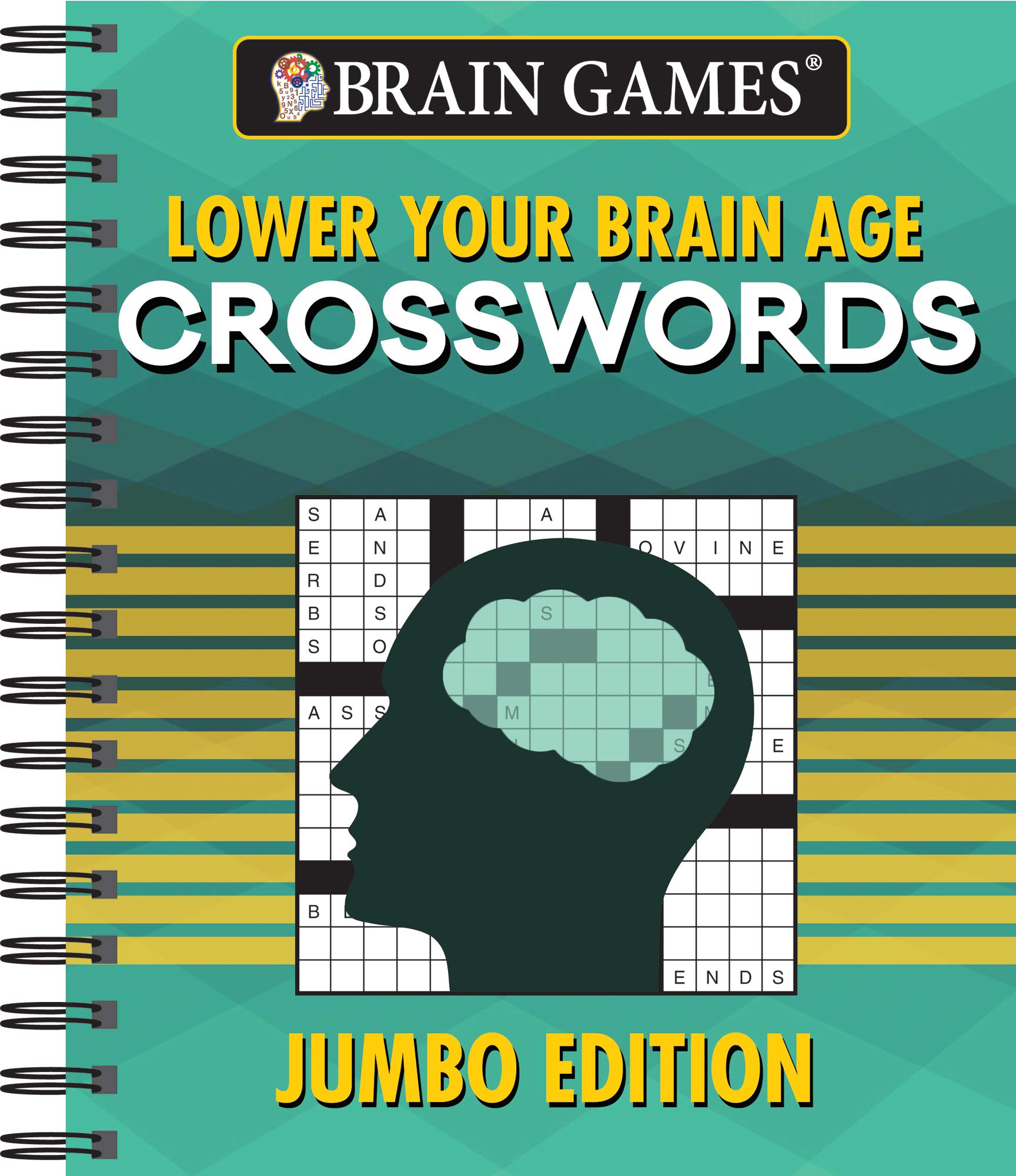 Brain Games - Lower Your Brain Age Crosswords: Jumbo Edition