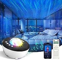 Galaxy Projector with 21 Light Effects, Galaxy Light Star Projector with White Noise and Built-in Bluetooth Speaker, Night Light Projector for Ceiling, Bedroom and Room Décor