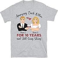 Personalized Valentine Couple Gift Annoying Each Other for Years and Still Going Strong Shirt, Husband and Wife Customized