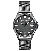 Steve Madden Unisex Date Function Mesh Bracelet Watch
