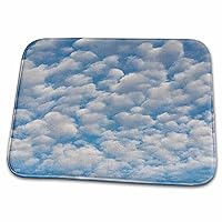 3dRose USA, WA. Mackerel sky makes compelling patterns in bright... - Dish Drying Mats (ddm-332985-1)