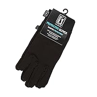 PGA TOUR Men's Commuter Gloves, Caviar, Medium/Large