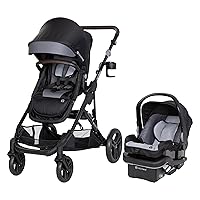 Baby Trend Morph Single to Double Modular Travel System, Black