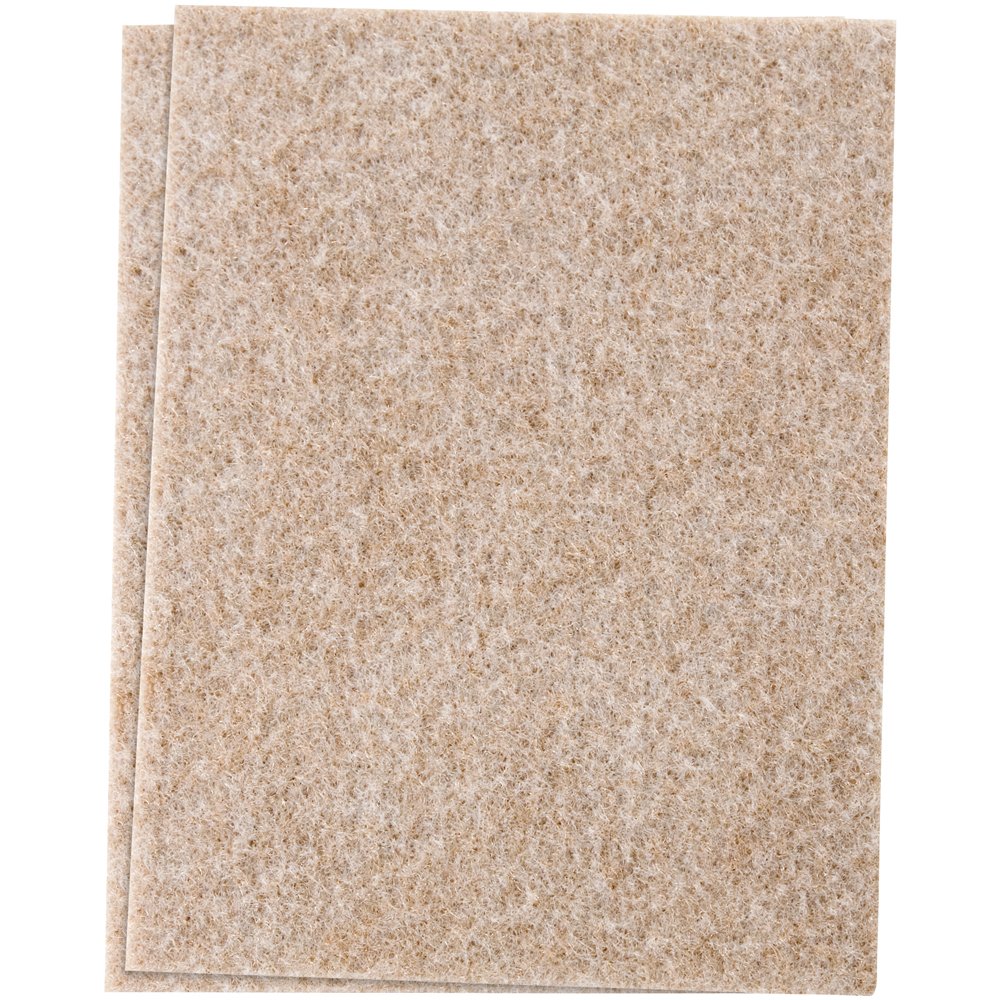 Soft Touch Self-Stick Furniture Felt Sheet for Hard Surfaces to Cut into Any Shape - Oatmeal, 4-1/2