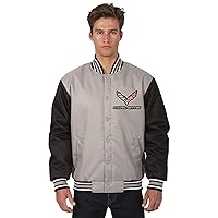 JH DESIGN GROUP Men's Chevy Corvette Poly-Twill Jacket Embroidered Logos in 3 Great Colors