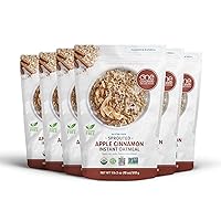 One Degree Organic Foods Sprouted Instant Oatmeal, USDA Organic, Non-GMO, Vegan, And Gluten Free Instant Oatmeal (Apple Cinnamon, 6 Pack)