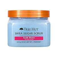 Tree Hut Exotic Bloom Shea Sugar Exfoliating & Hydrating Scrub, 18 oz