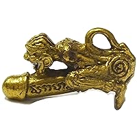 Thai Jewelry Gift Miracle Magic Amulet Rich Sex Paladkik Monkey Brass Pendant