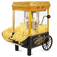 Nostalgia Vintage Table-Top Popcorn Maker, 10 Cups, Hot Air Popcorn Machine
