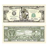 Pack of 50 - Traditional Million Dollar Bills - Not Real Currency