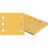 Bosch Professional 10x Expert C470 Sandpaper (for Hardwood, Paint on Wood, 115x107 mm, Grit 180, Accessories Orbital Sander)
