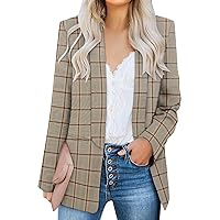 Womens Casual Blazer Long Sleeve Business Suit Jacket Open Front Work Office Blazer Fashion Dressy Blazer