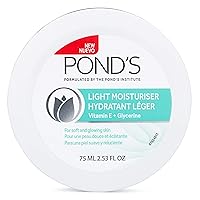 Pond's Light Moisturizer Cream. For Soft and Glowing Skin, 2.53 Fl Oz