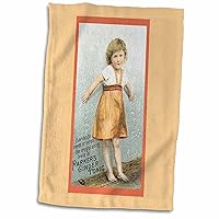 3dRose Parkers Ginger Tonic Cute Barefooted Little Girl - Towels (twl-169869-1)