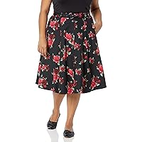 City Chic Women's Apparel Women's City Chic Plus Size Skirt Vintage Rose