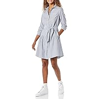 Amazon Essentials Women's Mini Feminine Flannel Shirt Dress