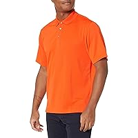 PGA TOUR Men's Short Sleeve Airflux Solid Mesh Polo Shirt