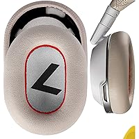 Geekria QuickFit Replacement Ear Pads for Plantronics BackBeat PRO2, BackBeat PRO2 Special Edition, Voyager 8200UC Headphones Ear Cushions, Headset Earpads, Ear Cups Cover Repair Parts (White/Red)