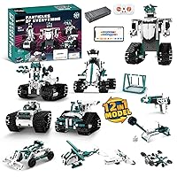 STEM Robot Toys for 8-14, 12 in 1 Remote Control Robot Toys for Kids, Programmable Building Robot Kit Birthday Gift for Science Educational(469 Pcs)