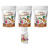 BariatricPal 90-Day Bariatric Vitamin Bundle (Multivitamin ONE 1 per Day! Capsule with 18mg Iron and Calcium Citrate Soft Chews 500mg with Probiotics - Piña Colada)
