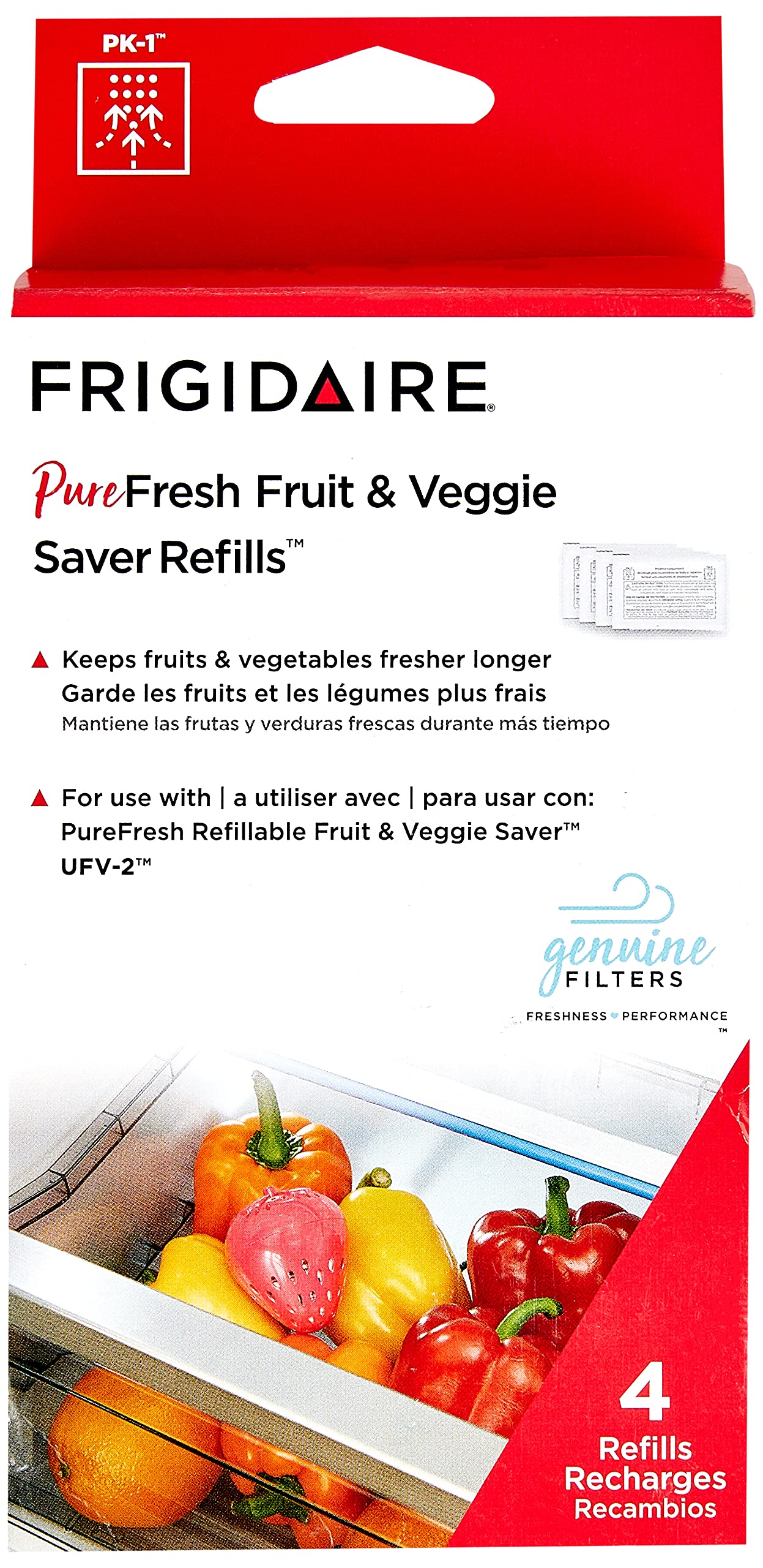 Frigidaire FRPFFVSYR PureFresh PK-1 Fruit and Veggie Saver Refill - 1 Year Pack