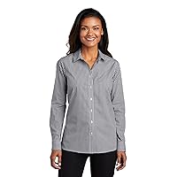 Port Authority ® Women's Easy Care Shirt, Black/White, XXX-Large