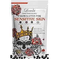 Wax Beads, Lirava 1lb Hard Wax Beans for Hair Removal Sensitive Skin with Skin-Friendly Formula Waxing Beads Perfect for Full Body and Tattooed Areas for Women Men at Home Waxing