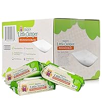 Happy Little Camper Natural Cotton Baby Wipes with Organic Aloe Vera and Natural Vitamin E, Chlorine-Free, Unscented Wet Wipes, Hypoallergenic, Gentle on Sensitive Skin, 864 Count (Packaging May Vary)