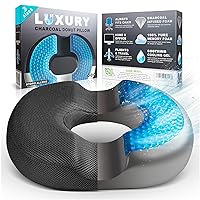 RELIEVVE Donut Pillow Pain Relief Cushion Tailbone Pillow for Hemmoroid  Treatment, Prostate, Bed Sores, Pregnancy, Post Natal & More. Ultra Comfort