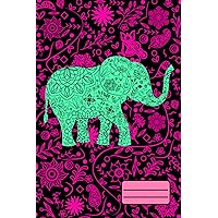 Elephant and flowers. Composition notebook.: Stylish lined notebook.