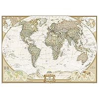 National Geographic World Wall Map - Executive (Mural: 116.25 x 77 in) (National Geographic Reference Map)
