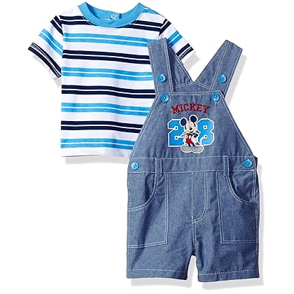 Disney baby-boys Mickey Mouse 2-piece T-shirt and Shortall SetShorts Set