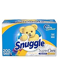 Snuggle SuperCare Fabric Softener Dryer Sheets, Lilies and Linen, 200 Count