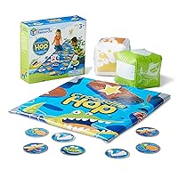 Learning Resources Crocodile Hop Floor Game - Ages 3+ Indoor Games for Toddlers, Gross Motor Skills Toys for Kids, Preschool Learning Activities