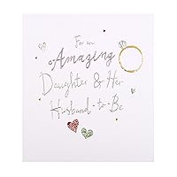 Hallmark Daughter & Husband-to-Be Engagement Card from The Studio - Contemporary Design with Embossed Foiled Lettering