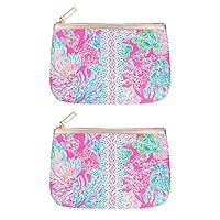  Lilly Pulitzer Pink Pencil Pouch Holder, Cute Travel