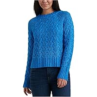 Lucky Brand Womens Quinn Cable Pullover Sweater