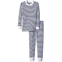 Sara's Prints Boys' Quality Cotton Long John Pajama Set