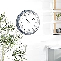 Deco 79 Metal Wall Clock with Beaded Accents, 23