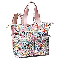 ESVAN Diaper Tote Bag Totepack Backpack 2 in 1 for Women Multifunctional Large Capacity with Insulated Pockets Travel