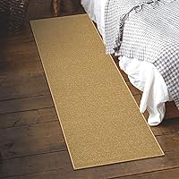 Machine Washable Modern Solid Design Non-Slip Rubberback 2x6 Traditional Runner Rug for Hallway, Kitchen, Bedroom, Living Room, 2'2