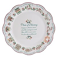 Pfaltzgraff Winterberry 12 Days Plate of Sharing, 13 Inch, Multicolored