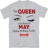 This Queen was Born in May Birthday Shirts for Women T-Shirt, Birthday Gift, May Birthday Shirt, May Queen, May Girl