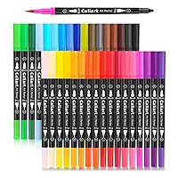 Art Markers Dual Brush Pens For Coloring, 60 Artist Colored Marker