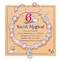 Gifts for 6-12 Year Old Girl Unicorn Bracelet, Christmas Birthday Gifts for Daughter/Granddaughter/Niece